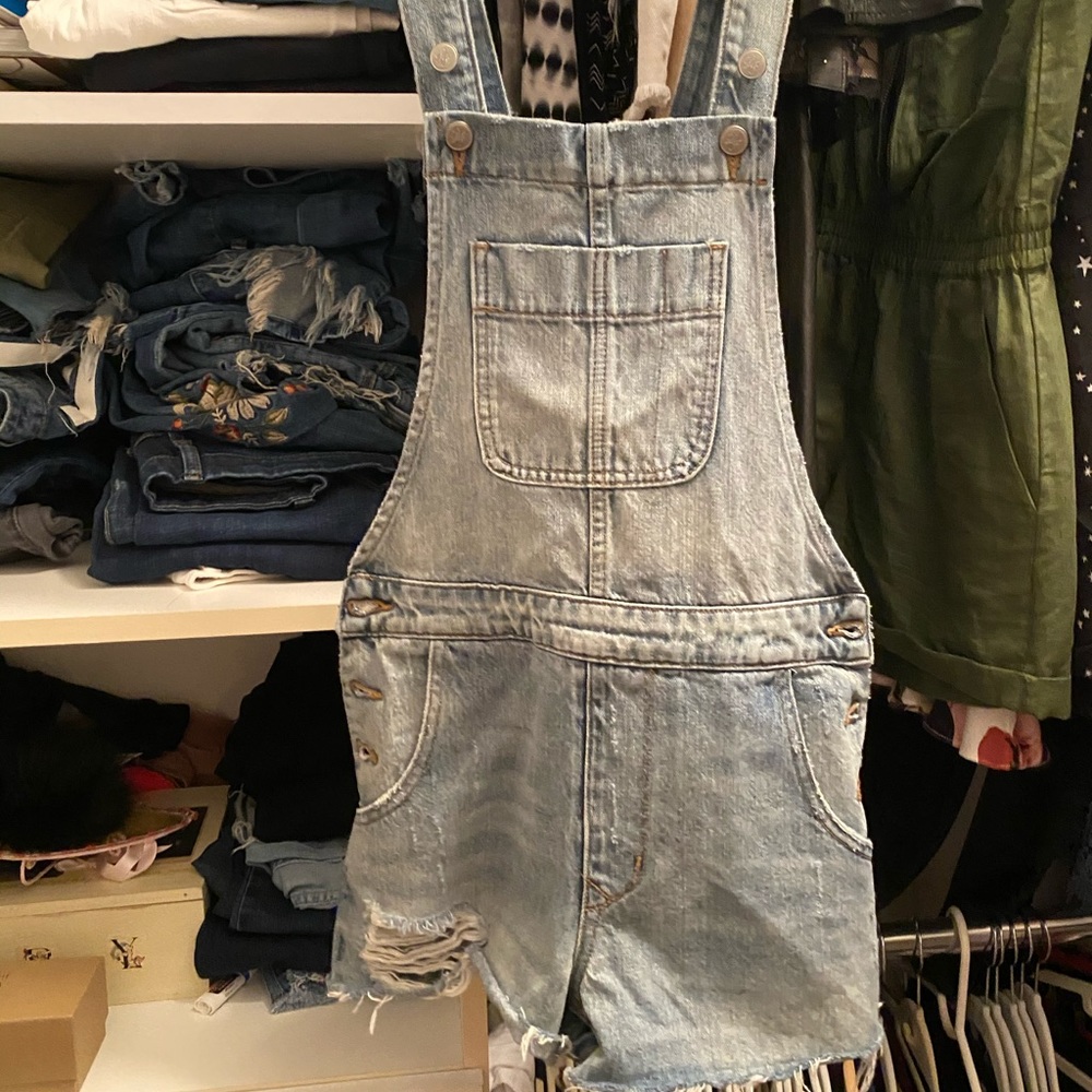 Denim overalls
